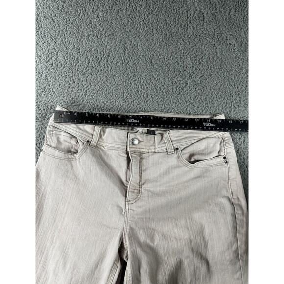 Chicos So Slimming Jeans Women 1 Mid Rise Ankle Zip Boho Feminine Cottagecore - Picture 3 of 10